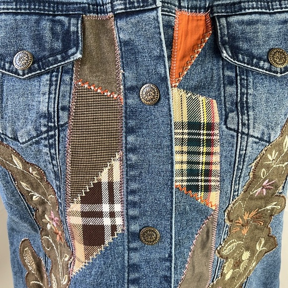 DG2 by Diane Gilman Embroidered Jean Vest - Picture 7 of 13